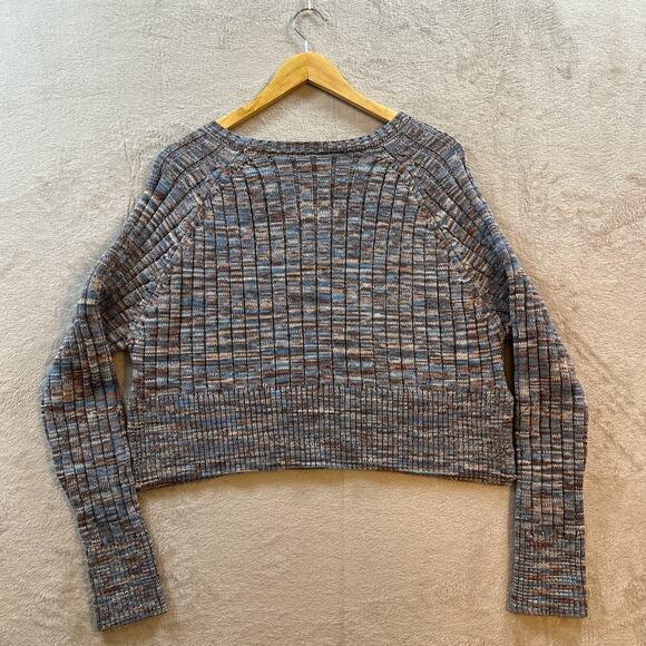 NWT PacSun Women’s Large LA Hearts Ellie Cropped Crew Neck Sweater Cotton Boxy - Picture 6 of 9